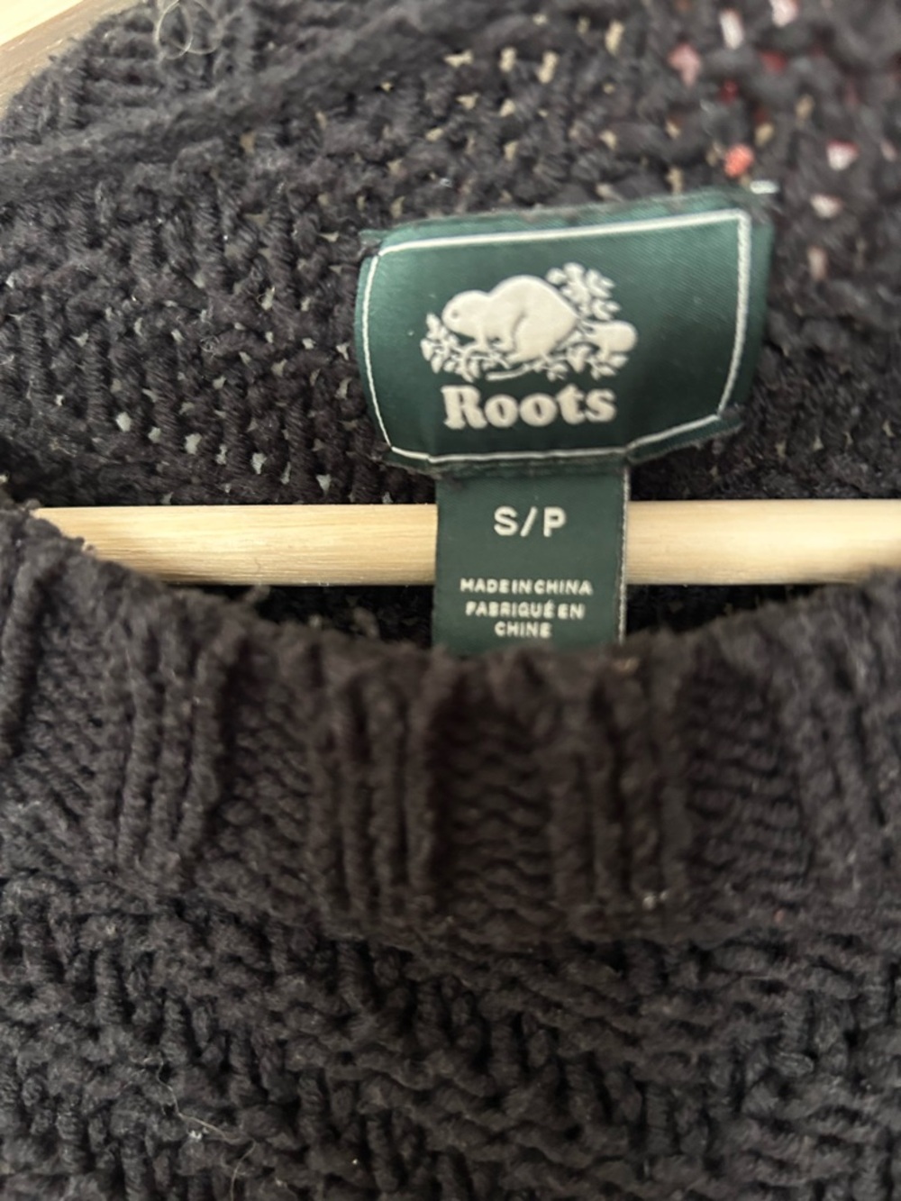 Roots Black Women’s Textured Knit Sweater - Picture 4 of 4